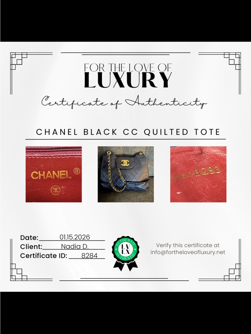 Vintage Chanel black quilted lambskin shoulder bag 24k gold-plated hardware - Picture 8 of 9